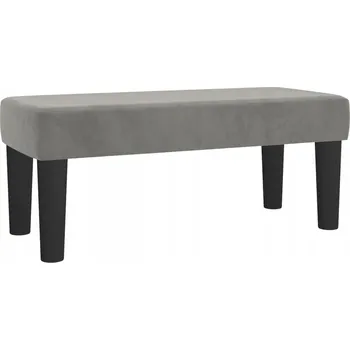 Zahradní lavice Víceúčelová lavice, sametová, světle šedá, 70x30x30 cm
