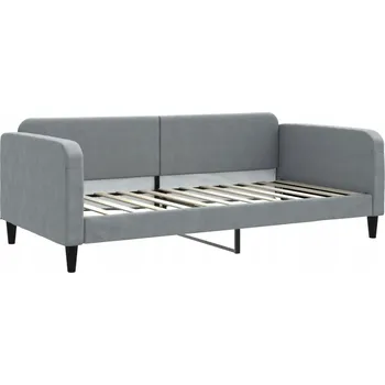 Pohovka Světle šedá pohovka s funkcí spaní 223 x 110 x 75 cm