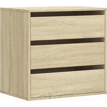 Komoda Klasická komoda se 3 zásuvkami, Dub Sonoma, 60x41x58 cm