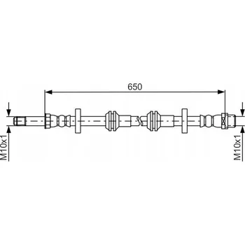 Brzdová hadice Bosch 1 987 481 690 Brzdová hadice