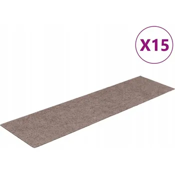 Nášlap na schod Protiskluzové nášlapy na schody Jehličkové, Světle Hnědé, 76x20 cm