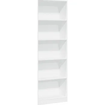 Knihovna Knihovna s Otevřenými Policemi, Materiál na Bázi Dřeva, Bílá