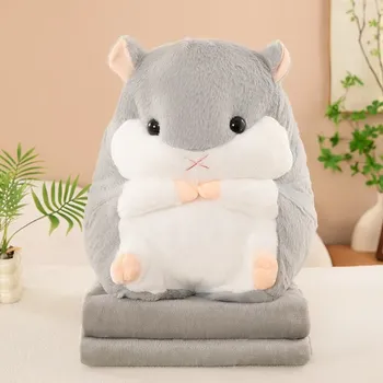 deka Plyšový KŘEČEK s dětskou dekou uvnitř, šedý