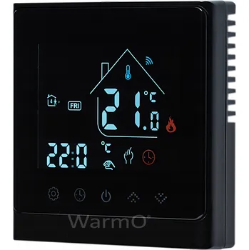 Pokojový REGULÁTOR TEPLOTY WarmO E40b WIFI TERMOSTAT ČERNÝ