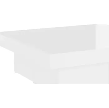 Konferenční stolek Konferenční stolek bílý, vysoký lesk, 90x90x28 cm, dřevěný kompozit