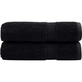 Utěrka Ručníky na ruce SOLUND, 100% Bavlna, černé, 50 x 100 cm, 600 g/m2