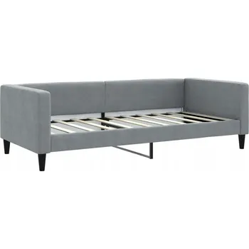 Pohovka Světle šedá rozkládací pohovka 213 x 100 x 68 cm