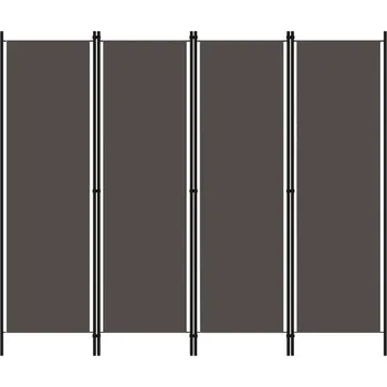 Paraván Paraván 4-dílný antracitový 200x180 cm