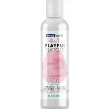 Lubrikační gel SWISS NAVY 4v1 CUKROVÁ VATA LUBRIKANT GEL S PŘÍCHUTÍ PRO ORÁLNÍ MASÁŽ 29,5 ML
