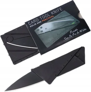 Pracovní nůž NŮŽ NŮŽ KAPESNÍ VE TVARU KREDITNÍ KARTY SKLÁDACÍ MINI