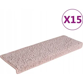 Nášlap na schod Nášlapy na schody protiskluzové bílo-růžové, 65x21x4 cm, vpichovaná textilie