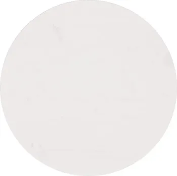 Konferenční stolek Stolová deska kulatý z masivního borovicového dřeva, bílá, 50 x 2,5 cm