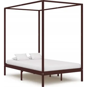 Postel Dřevěná manželská postel G04V 200x200 dub