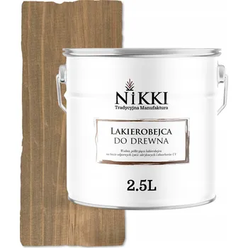 barva a nátěr na dřevo Lazurovací lak NIKKI 2,5 l hnědá, šedá polomatná