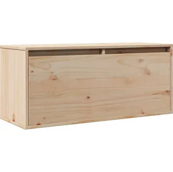 Komoda Nástěnná skříňka z masivního borovicového dřeva, 80x30x35 cm