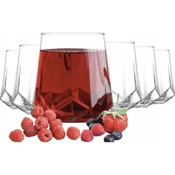 Sklenice Sklenice na whisky na nápoje, vodu, džus, nízké SIA Valeria 400 ml, 6 kusů