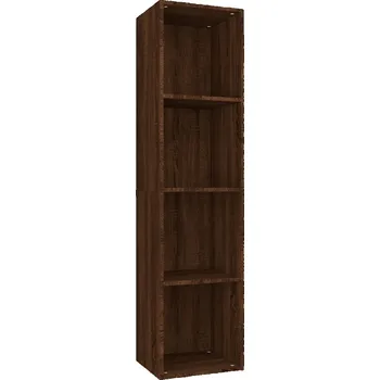 Knihovna Víceúčelový regál, hnědý dub, 36 x 30 x 143 cm