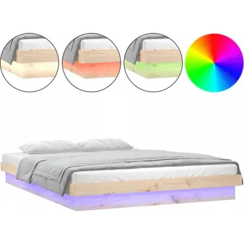 Postel Dřevěná manželská postel G04V 200x200 dub