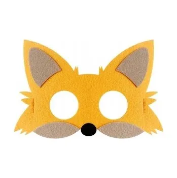 Karnevalová maska Filcová maska Liška Bal podzimu Lesní zvířátka
