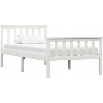 Postel Jednolůžková dřevěná postel G02V 100x200 bílá