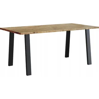 Jídelní stůl Kuchyňský stůl z masivního akáciového dřeva a kovovými nohami 150x90x75 cm