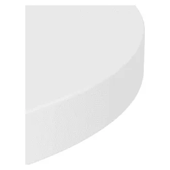 police Stylová rohová police MDF a kov bílá 35x35x3,8 cm