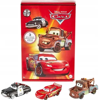autíčko Sada aut Mattel Cars 3 ks 1:64 kovovo-plastová
