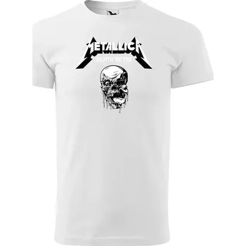 Pánské tričko Sablio Tričko s potiskem METALLICA Death metal - bílé XL