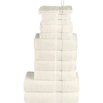 Ručník Sada Ručníků SOLUND Krémová, 100% Bavlna, 600 g/m2, Certifikát OEKO-TEX