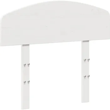 Klasické Čelo Postele z Masivního Borovicového Dřeva, Bílé 95,5x3,5x81