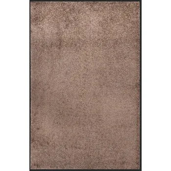 Rohožka Vstupní rohožka velurová hnědá 80x120 cm, protiskluzová, 100% PP