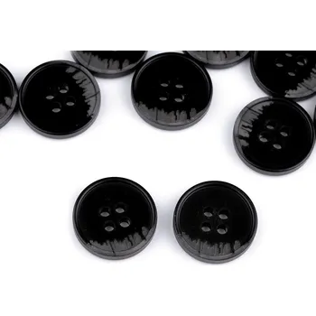 Knoflík Knoflík oblekový velikost 24", 28", 32", 36", 40", střední, 8 (32") černá šedá