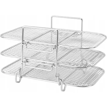 Vrták STojan na smažení z Z NEREZOVÉ OCELI, multifunkční, 3patrový