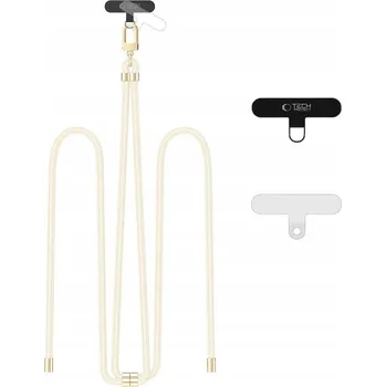 Pouzdro na mobilní telefon Šňůrka na telefon plast béžová