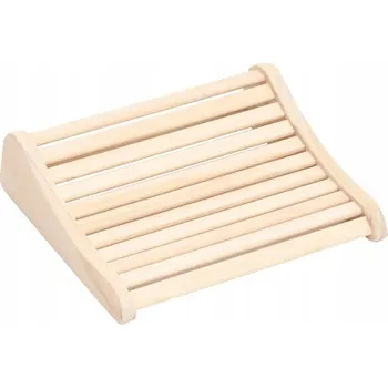 Dřevěná opěrka hlavy do sauny z masivního borovicového dřeva 37x33x10 cm