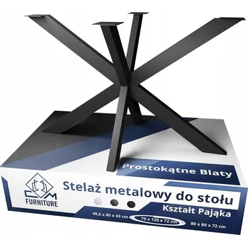 Jídelní stůl Noha ke stolu CM-Furniture kovová pavouk 70x72 cm