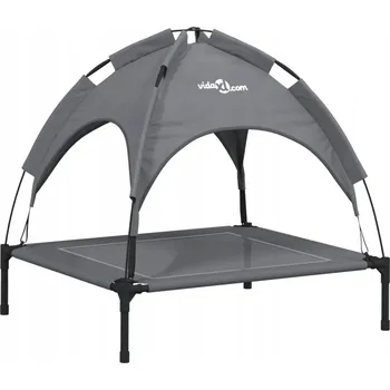 Pelíšek pro psa Pelíšek pro psa s baldachýnem, antracitový, 71x64x70 cm, Oxford 600D