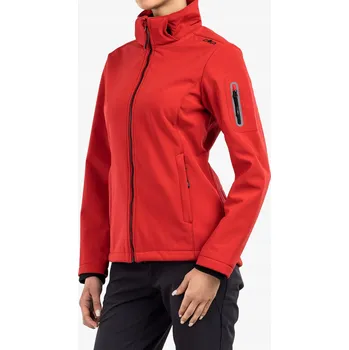 Dámská větrovka Dámská bunda CMP Wilma Jacket Zip Hood - ferrari/nero 36 (XS)