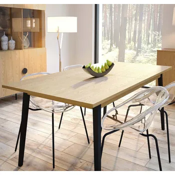 Jídelní stůl OBDÉLNÍKOVÝ ROZKLÁDACÍ JÍDELNÍ STŮL DUB 160-200 cm VIDIS KONSIMO