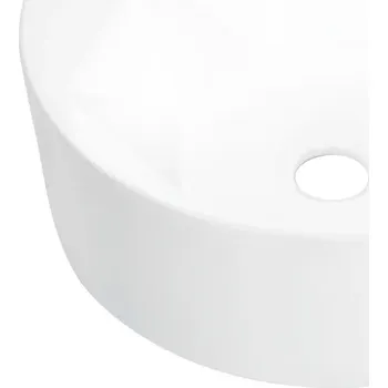 Keramické umyvadlo na desku Diamant, bílé, 36x14 cm