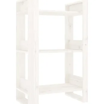 Knihovna Knihovna/Dělící stěna borovice bílá 60x35x91 cm