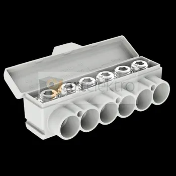 Distribuční svorka SLT 50-6-3 žluto-zelená Al 10-50/Cu 2.5-35 + 3x2,5mm2 1000V typ MAS6051Y10 Morek