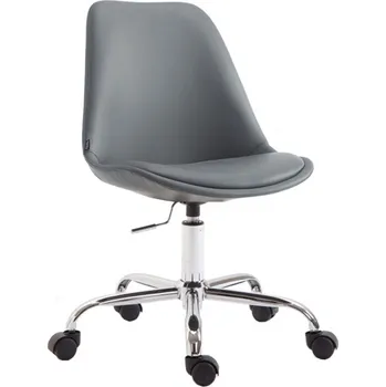 Kancelářská / pracovní židle Tomse syntetická kůže, šedá