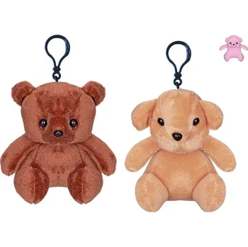 Medvídek plyšový/přívěsek na klíče 10 cm - mix variant či barev - VÝPRODEJ