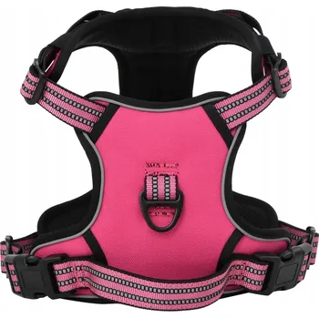 Postroj pro psa Postroj pro psa s reflexními pruhy, růžový, velikost M, 41-56 cm, 38-7