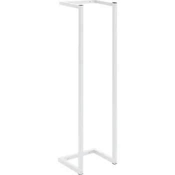 Věšák Stojanový věšák na ručníky, ocelový, bílý, 25 x 20 x 95 cm