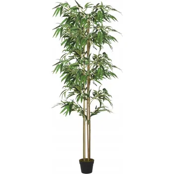 umělá květina Umělý bambus v plastovém květináči, výška 150 cm, 988 listů