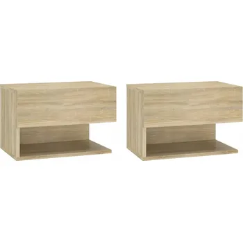 Noční stolek Závěsný Noční Stolek, Dub Sonoma, 46 x 29,5 x 30 cm