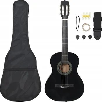 Klasická kytara Kytara klasická pro děti 3/4 černá 91,5 cm