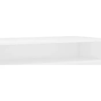 Psací stůl Počítačový stůl s policí, bílý, 90 x 50 x 74 cm, dřevotříska